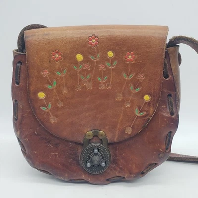 Bolso Bandolera Retro/Llave Bolso De Colección Hecho a Mano de Cuero Hippy Bolso para Llaves  Foto 1 de 4