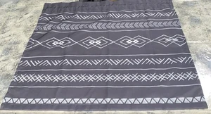 Boho Farmhouse Geometric Rv Camper Cafe Short Curtain (1) Panel 26w X 25l - Picture 1 of 6