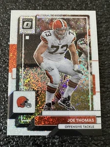 2022 Panini Donruss Optic #50 Joe Thomas Browns White Sparkle Prizm Card SP - Picture 1 of 4
