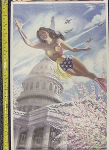 Wonder Woman Poster signiert von Steve Rude 2007 17" mal 11" T  - Bild 1 von 1