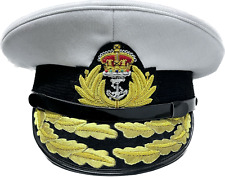 Imperfect Royal Navy Admiral Cap - White - Small 54/55cm