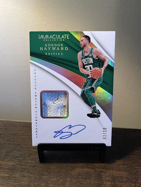 Gordon Hayward Autographed 2020-21 Panini Immaculate Collection Sneaker  Swatch Card