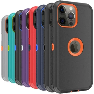 For iPhone 13 12 Pro Max 11 XR XS MAX Case Shockproof Heavy Duty Rugged Cover - Picture 1 of 53