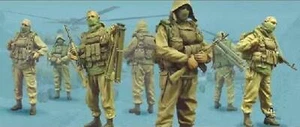 1/35 4 piezas/juego kit modelo resina soldados rusos fuerzas especiales sin pintar - Imagen 1 de 1