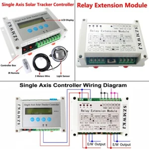 12V/24V Single Axis Solar Tracker Controller + Relay Module Electronic Sun Track - Picture 1 of 12