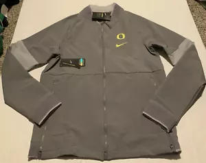 Nike Oregon Ducks Gray Therma Full- ZIP Jacket Men’s Size: Small NWT - Picture 1 of 6