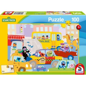 Schmidt Spiele. Kinder-Puzzle Sesamstraße. Im Straßenverkehr. 100 Teile. 6+.Neu. - Bild 1 von 1