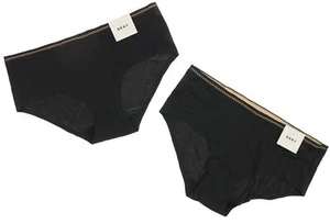 DKNY 268195 Women's Black Underwear Pack of 2 Size L - Picture 1 of 2