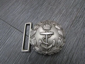 Hebilla de cinturón original Royal Naval RN Early - Imagen 1 de 7