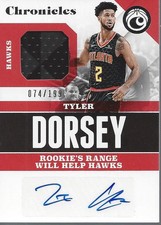 2017-18 Panini Chronicles Signature Swatches #36 Tyler Dorsey Auto /199 - NM-MT