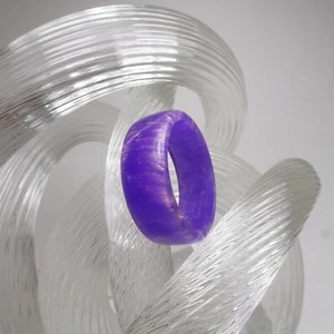 Violet Brass Duochrome Acrylic Resin Ring ~ Men's or Women's ~ Handmade to Order - Picture 1 of 1