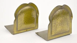 Pair of Antique Roycroft Arts and Crafts Bookends Hammered Copper Metal Mission - Picture 1 of 5