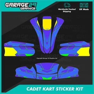 CADET MK20 KART STICKER KIT - CYCLONE - COLOUR 3 - CUSTOMISABLE - Picture 1 of 3