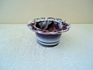 Vintage G? Maceta de vidrio arremolinado "HERMOSO ARTÍCULO COLECCIONABLE PARA EXHIBIR" - Imagen 1 de 12