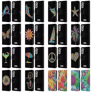 P.D. MORENO ASSORTED DESIGN LEATHER BOOK WALLET CASE COVER FOR SAMSUNG PHONES 4 - Picture 1 of 22