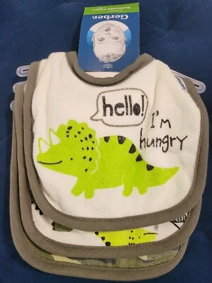 Pack de 3 baberos Gerber - bebé niño Foto 1 de 4