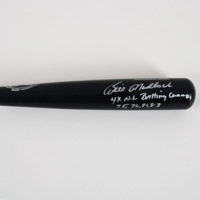 Bill Madlock Signed Bat Pirates "4x N.L. Batting Champion 75 - 76 - 81 - 83" ... - Image 1 of 4