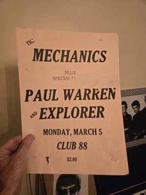 The Mechanics Rare 1978 Punk Rock Pole Poster So Cal Punk Fullerton Adolescents - Image 1 of 4