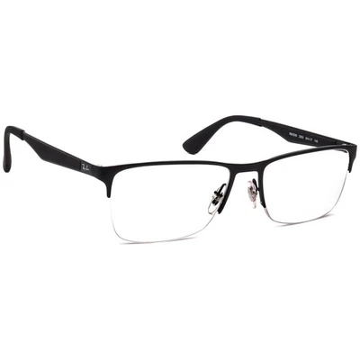 Ray-Ban Men's Eyeglasses RB 6335 2503 Matte Black Half Rim Frame 54[]17 145 - image 1 of 4
