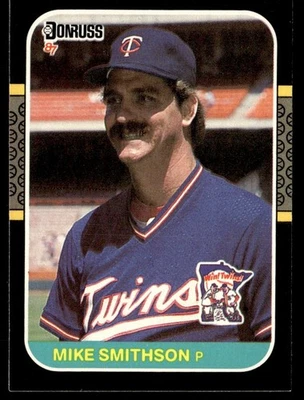 1987 Donruss Mike Smithson Minnesota Twins #245 - Image 1 of 2