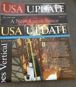 X2 2005 USA UPDATE NASA  UNITED SPACE ALLIANCE #s 50 & 51 EXCELLENT COND - Bild 1 von 3