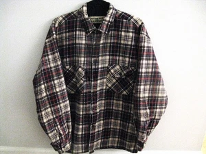 Vintage Midwest Traders Men's Plaid Quilted Insulated Flannel Shirt Size M - Picture 1 of 5
