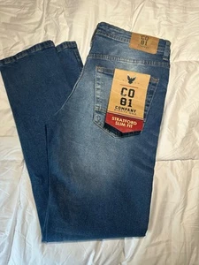 Company 81 Men’s Stratford Slim Fit Stretch Jeans Size 30W 30L NWT - Picture 1 of 7