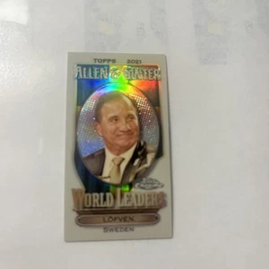 2021 Topps Allen & Ginter Chrome Stefan Lofven World Leaders Mini Sweden - Picture 1 of 2