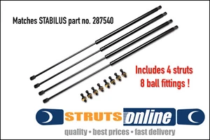 4 x NEW Gas Struts suit Caravan Pop top 825mm x 630N Jayco Coromal match 287540 - Picture 1 of 4