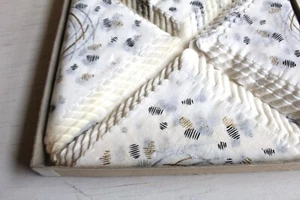 Vintage 30er - 50er Full Box Cocktail Servietten MCM unbenutzt gewelltes bedrucktes Papier - Bild 1 von 6