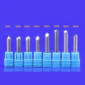 6mm Shank PCD Diamond Engraving Bits Engraver CNC Carving Tools Marble Granite - Picture 1 of 4