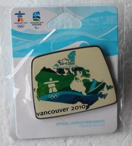 mirar mapa Canadá 2010 Vancouver Olympic pin botón pack nuevo - Imagen 1 de 2