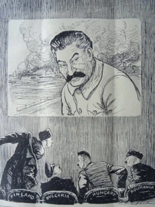 1944 Original Print WW2 RUSSIA - FINLAND BULGARIA HUNGRY ROUMANIA - FULL CIRCLE - Picture 1 of 2