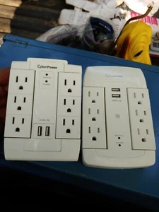 2 CyberPower Wall Tap Surge Protector - Picture 1 of 2