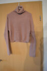 Folded Polo Neck Knitted Sweater 36/38 Hannalicious x NA-KD Rosa