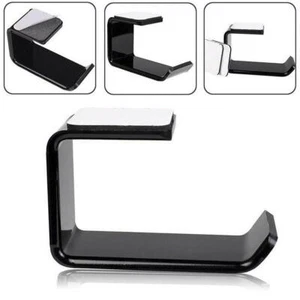 Headphone Stand Hanger Hook Tape Under Desk Dual Headset Holder Mount AU P6Y9 - Picture 1 of 11