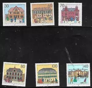 Germany # B714-B719 MNH -Post Office Buildings - Complete Semi-Postal Set - Picture 1 of 1