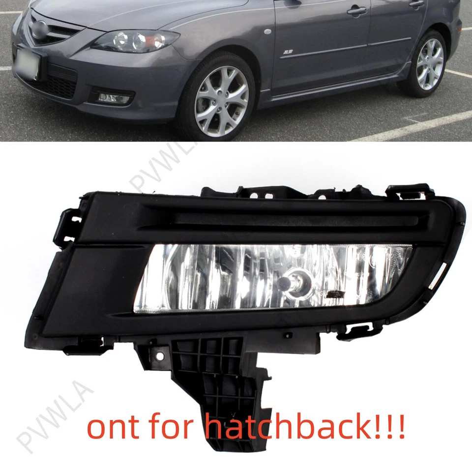 Faro antiniebla halógeno para parachoques delantero sedán DRL conductor izquierdo para Mazda 3 2007-2009 Foto 1 de 4