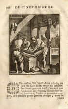 Antique Profession Print-HAT MAKER-St. Clara-1758