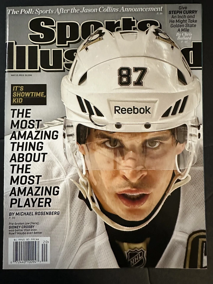 Sidney Crosby Penguins 2013 Спортивный Иллюстрированный Журнал БЕЗ ЭТИКЕТКИ Высококачественный - Изображение 1 из 1
