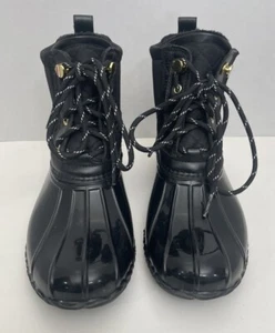 Stivali donna Tommy Hilfiger Hada freddo stringati anatra neri 8M - Foto 1 di 11