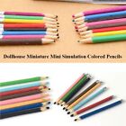 8Pcs/Set Mini Dollhouse Pencils  1/12 Dollhouse Decoration