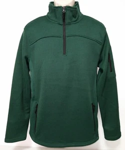 Suéter Telluride 1/4 Cremallera Tejido/Softhell Verde Bosque Para Hombre Talla S ¡NUEVO SIN ETIQUETAS! - Imagen 1 de 4