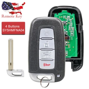 For 2009 - 2014 Hyundai Genesis Sedan Smart Remote Car Key Fob SY5HMFNA04 4Btn - Picture 1 of 9
