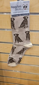 Happy Tails German Shorthaired Pointer Socks Pet Lovers One Size Fit Most - Picture 1 of 3