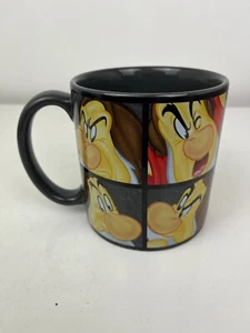 Walt Disney World große GRUMPY braune Kaffee Tee Tasse Tasse bedruckt quadratisches Muster - Bild 1 von 5