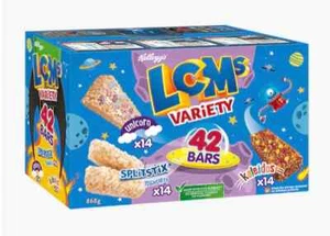 Kellogg's LCMs Bars Variety Pack Snack Bar 42 x 20G - Picture 1 of 3
