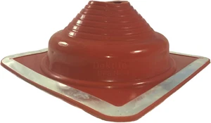 #4 (3" - 7") ROJO Base Cuadrada Silicona Alta Temperatura - Tubo Flexible Bota Intermitente - - Imagen 1 de 4