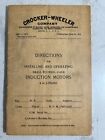Antique+Booklet+1916+Crocker+Wheeler+Company+Directions+for+Induction+Motor