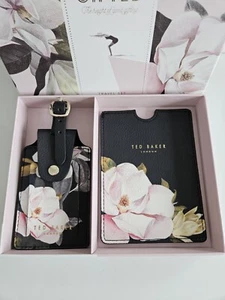 Ted Baker Opal Luggage Tag Passport Holder Black - Picture 1 of 5